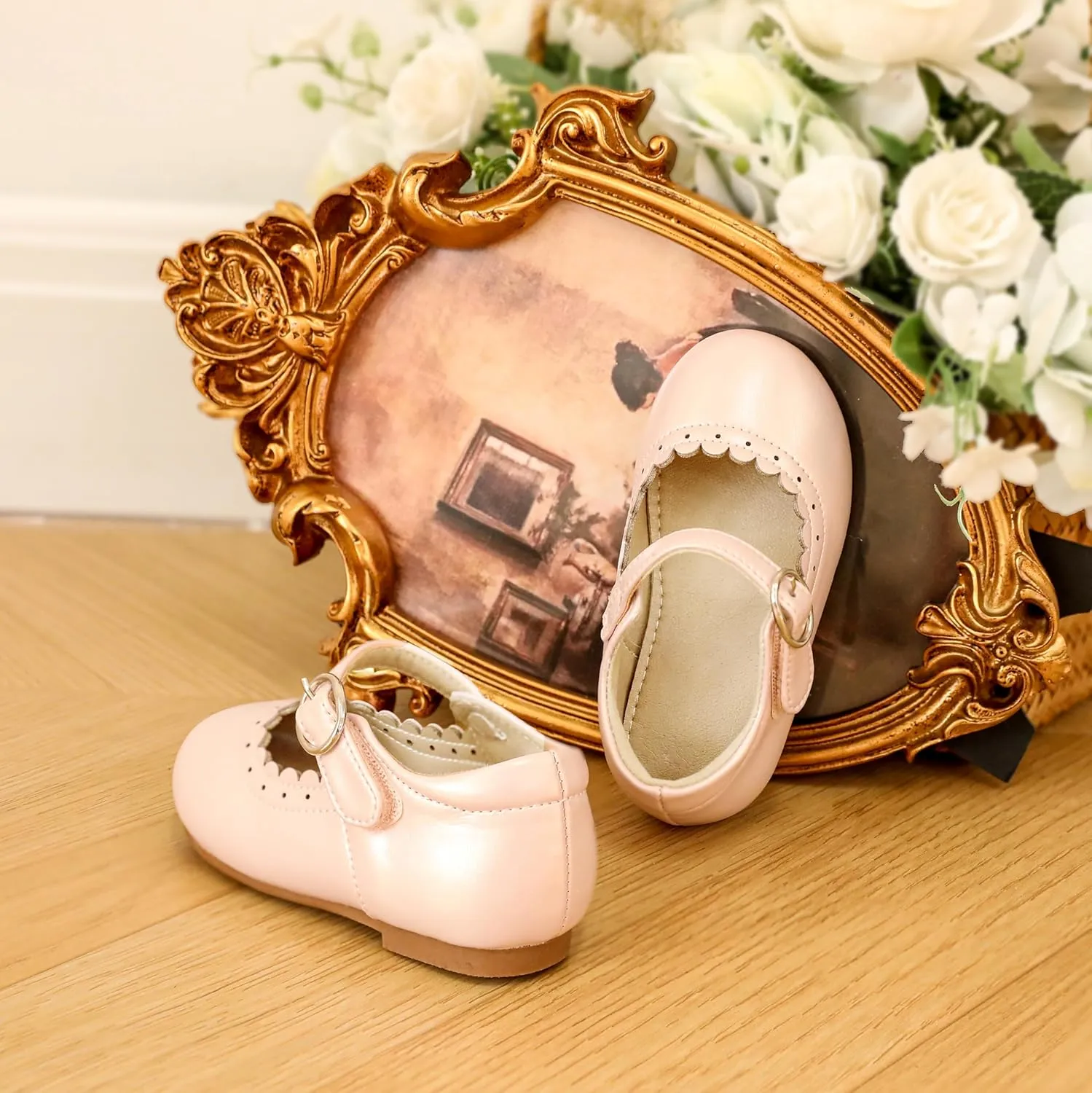 Toddler Ballet Flats for Girls - Princess Party Shoes Wedding & Dress