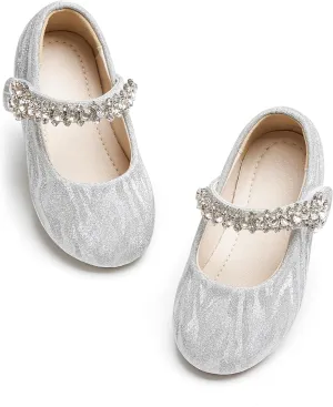 Toddler Flower Girl Dress Shoes - Little Girl Mary Janes for Wedding Party
