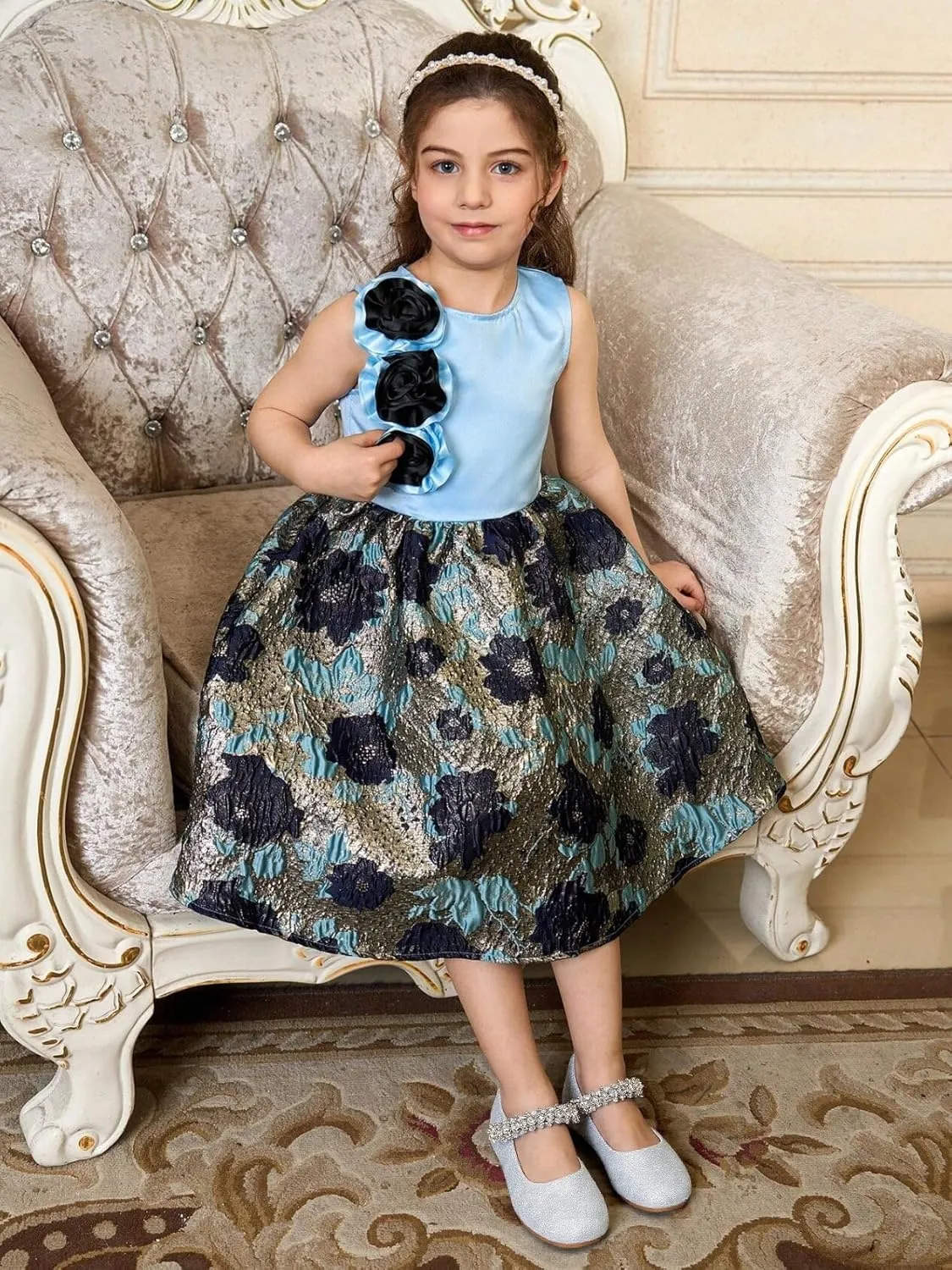 Toddler Flower Girl Dress Shoes - Little Girl Mary Janes for Wedding Party