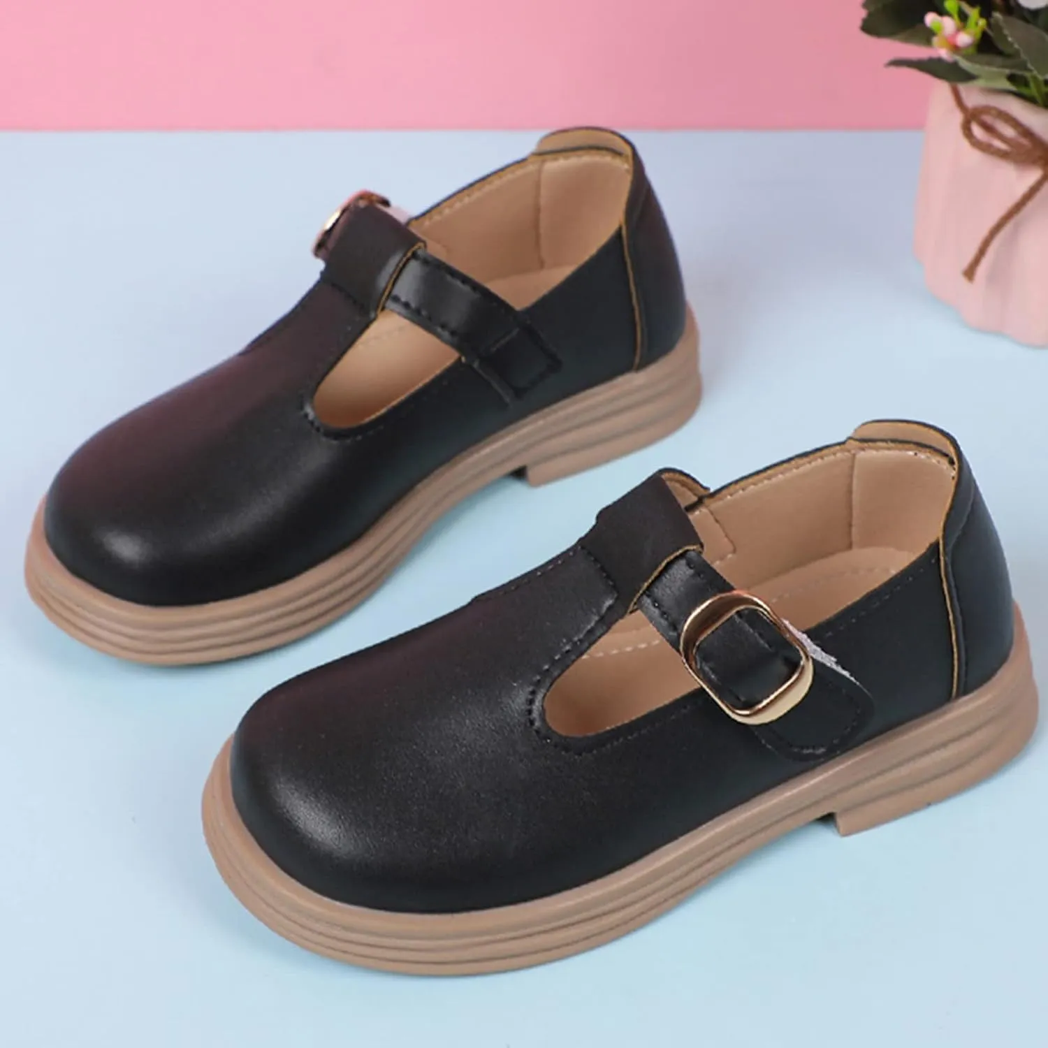 Toddler Girl Mary Jane Dress Shoes School Oxford Flats for Kids Party Shoes Wedding Uniform Platform Shoes