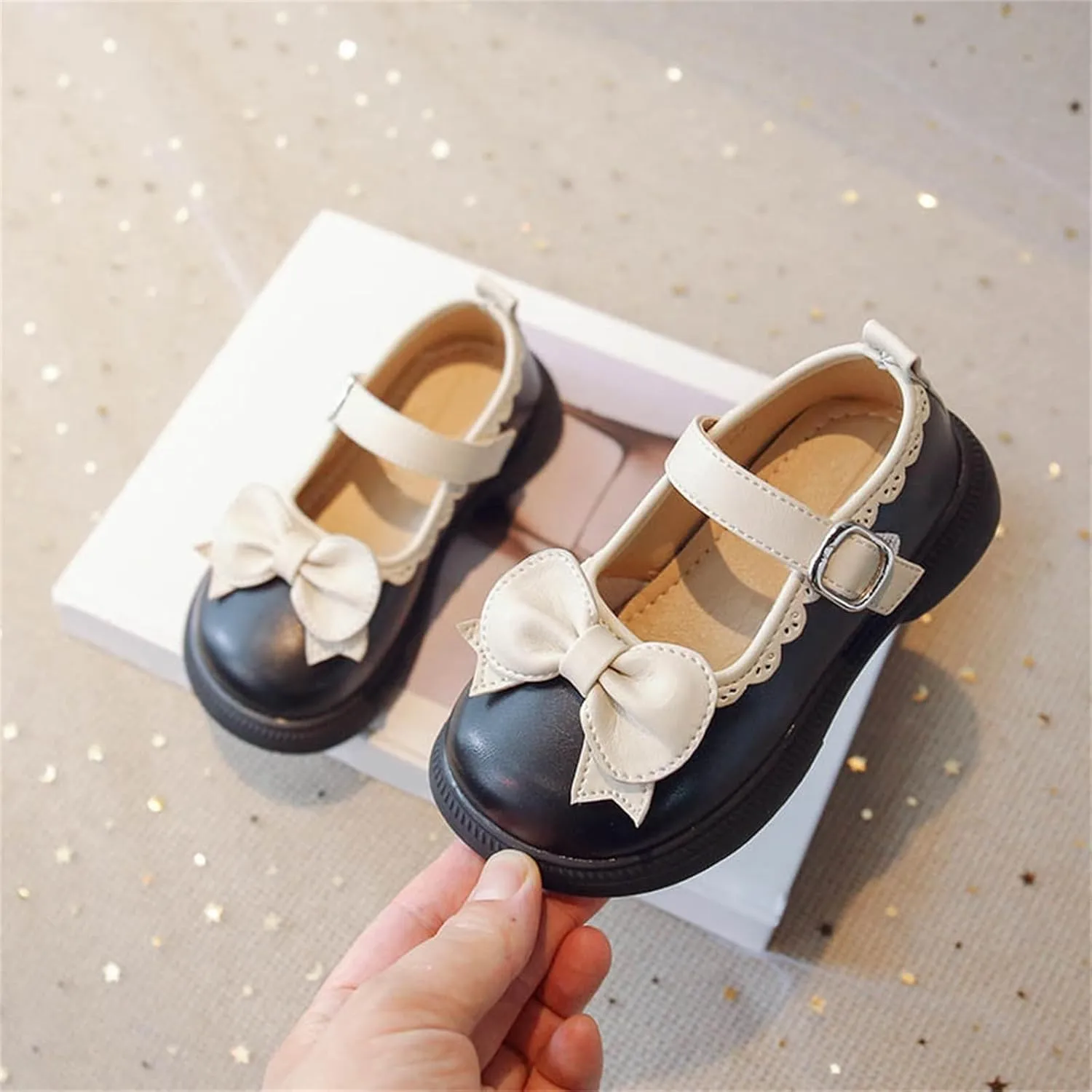 Toddler Girls Mary Jane Dress Shoes Uniform School Wedding Party Ballet Flats Slip-On Ankle Strap Sandal