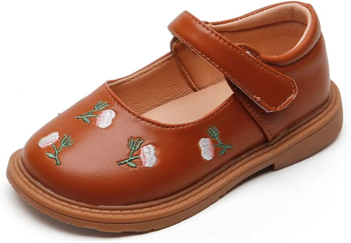 Toddler Girls Sandals Wedding Party Dance Dress Shoes School Uniform Slip On Ballet Flats for Kids
