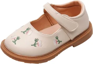 Toddler Girls Sandals Wedding Party Dance Dress Shoes School Uniform Slip On Ballet Flats for Kids