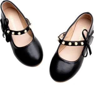 Toddler/Little Kid Girls Mary Jane Ballerina Flats Girl Dress Shoes for Wedding Party Ballet Flat Shoes