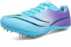 Track Field Shoes for Mens Running Sneakers Lightweight Breathable Spikes Race Jumping Trainers for Boys Girls