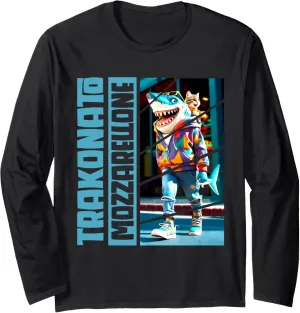 TRAKONATO MOZZARELLONE - Brain Red Tralala Shark Funny Long Sleeve T-Shirt