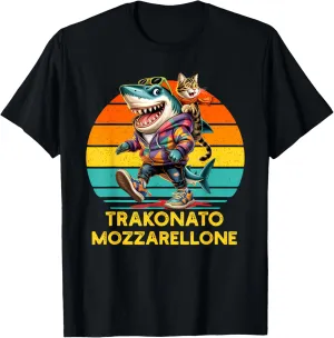 TRAKONATO MOZZARELLONE - Brain Red Tralala Shark Retro T-Shirt