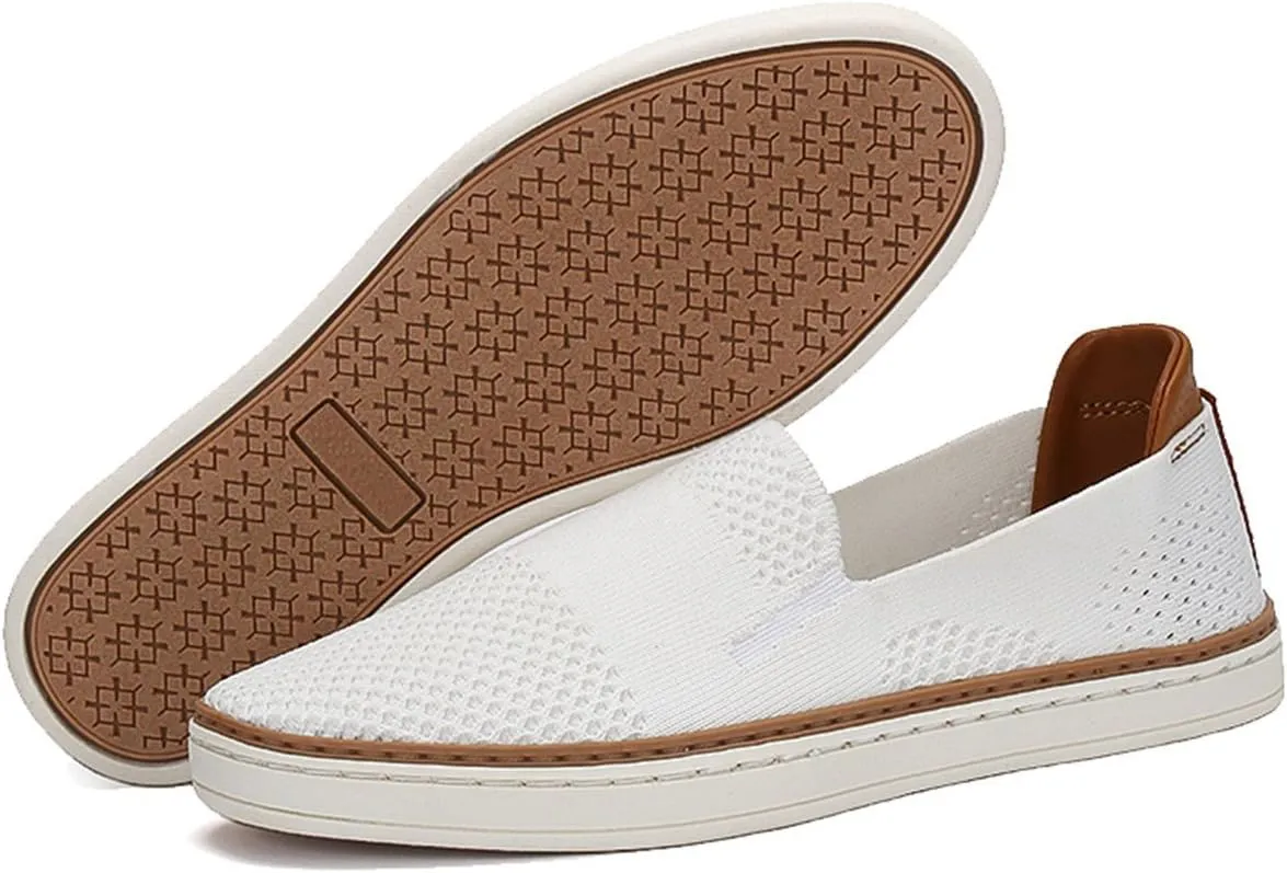 TRULAND Women’s Slip On Sneakers Fashion Tennis Shoes - Breathable Knit Loafers Casual Summer Shoes Comfortable Flats