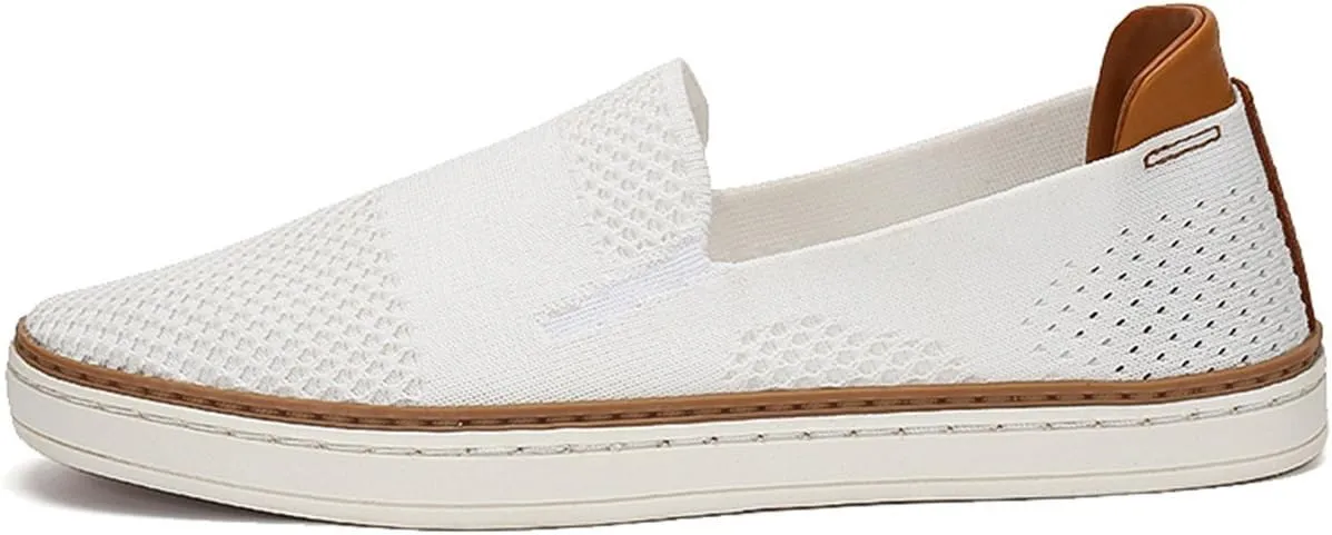 TRULAND Women’s Slip On Sneakers Fashion Tennis Shoes - Breathable Knit Loafers Casual Summer Shoes Comfortable Flats