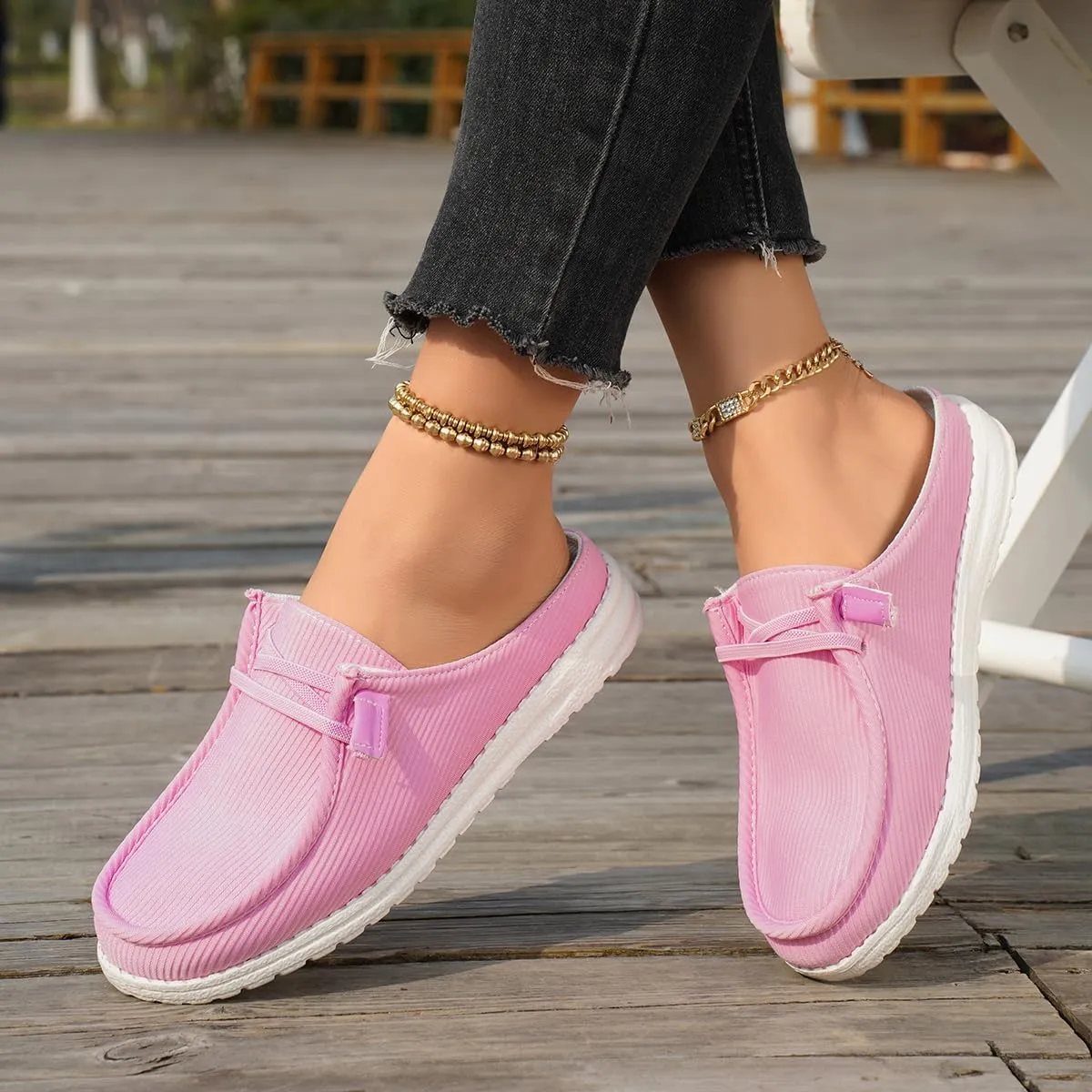 Unisex-Adult Sunflower Floral Canvas Loafers Comfortable Boat Shoes Easy Slip On Lightweight Deck Shoes Elastic Laces Outdoor Flat Walking Shoes Breathable Drving Shoes Sneakers for Women Men