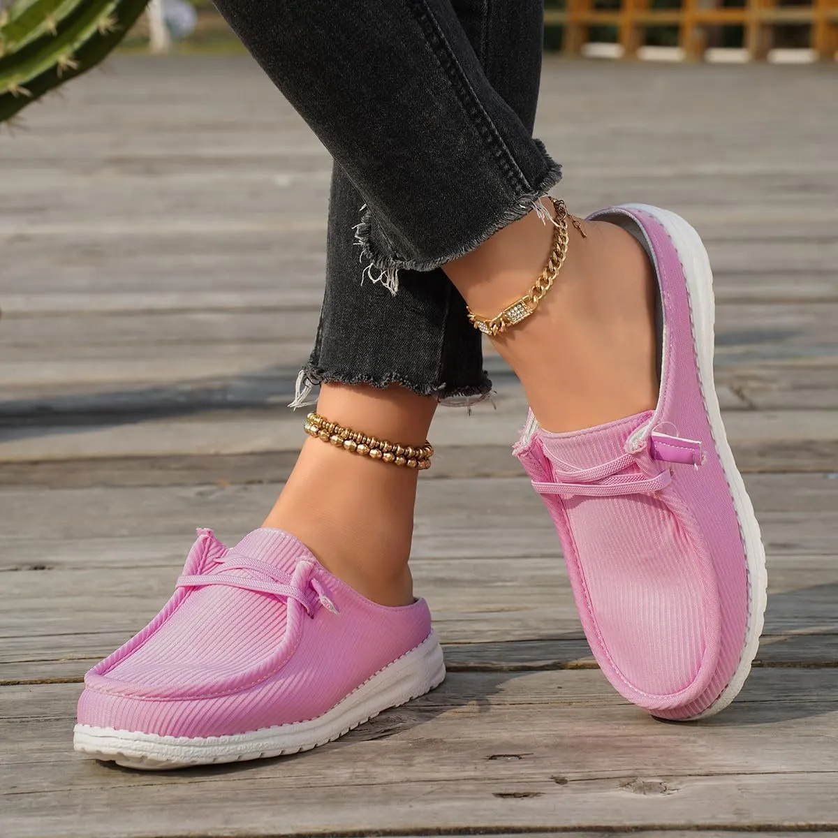 Unisex-Adult Sunflower Floral Canvas Loafers Comfortable Boat Shoes Easy Slip On Lightweight Deck Shoes Elastic Laces Outdoor Flat Walking Shoes Breathable Drving Shoes Sneakers for Women Men