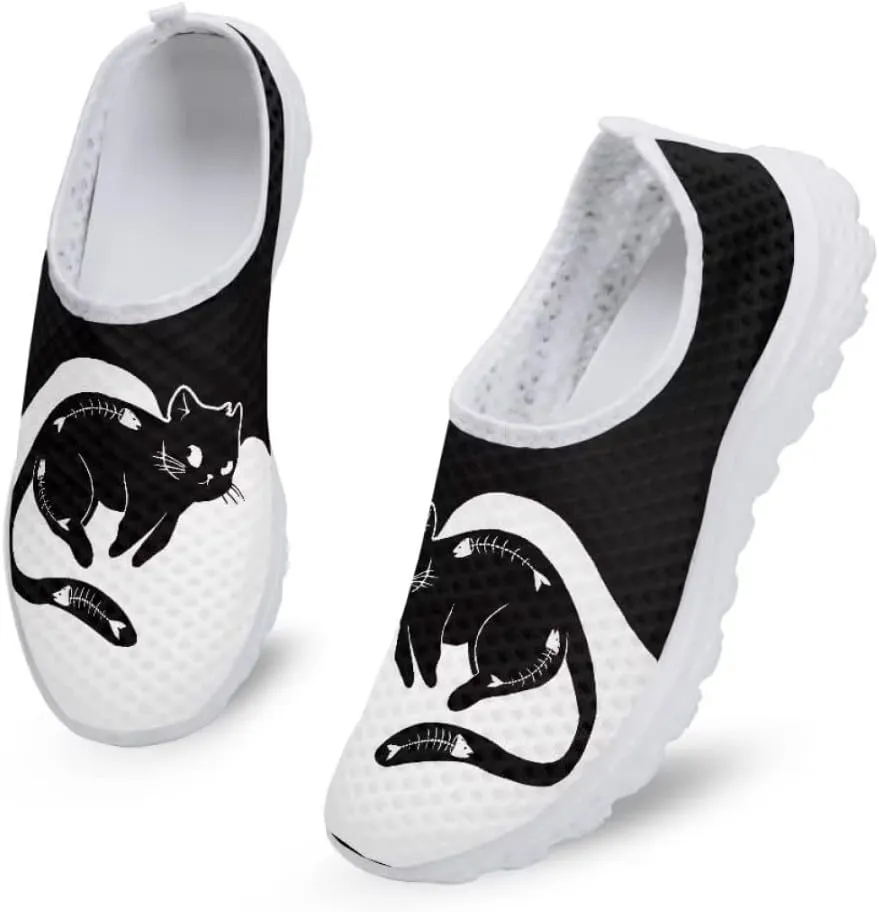Unisex Walking Shoes Men Women Casual Sneakers Athletic Workout Travel Mesh Flat Shoes
