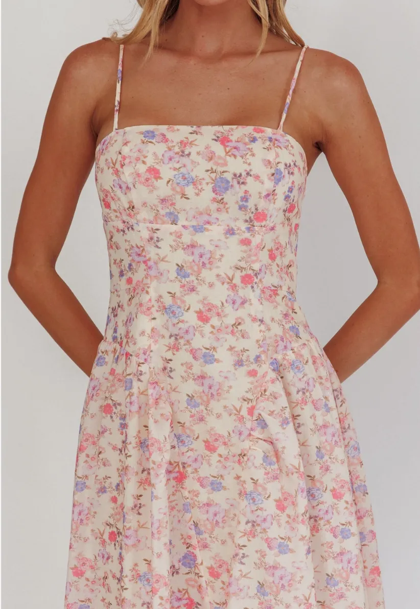 Vintage Bloom Maxi Dress/Gown