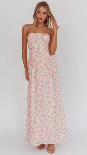 Vintage Bloom Maxi Dress/Gown