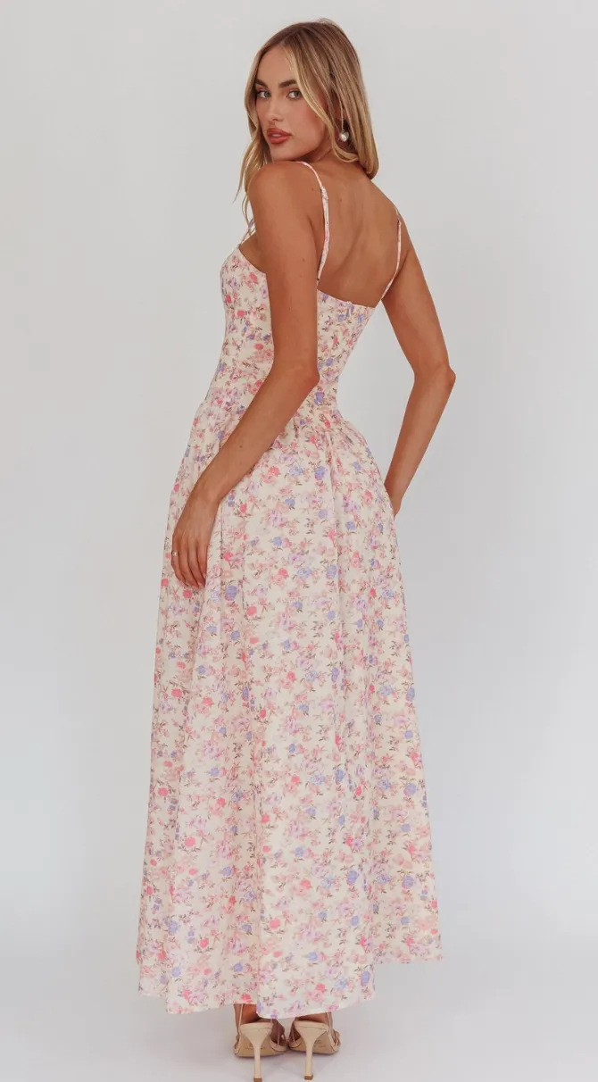 Vintage Bloom Maxi Dress/Gown