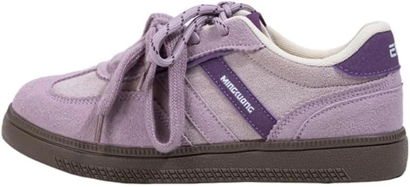 Vintage Low-Top Double-Lace Sneakers - Cute Retro Y2K Kawaii Chunky Platform Shoes Women & Girls, Comfy Casual Slip-Resistant for Beach Travel & College Campus