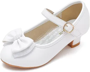 Walofou Flower Girls Wedding Party Heel Princess Shoes Flats for Kid Toddler