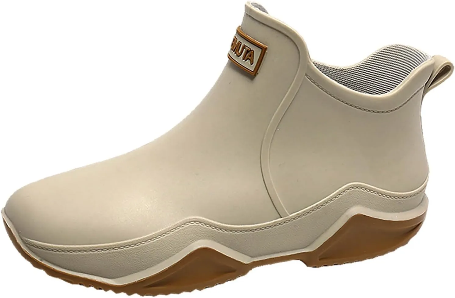 Waterproof Non-Slip Rain Boots for Outdoor, Man Women's Short Rain Boots Anti-Slipping Rainboots for Ladies Lightweight Stylish Ankle Rain Shoes Outdoor Work Booties