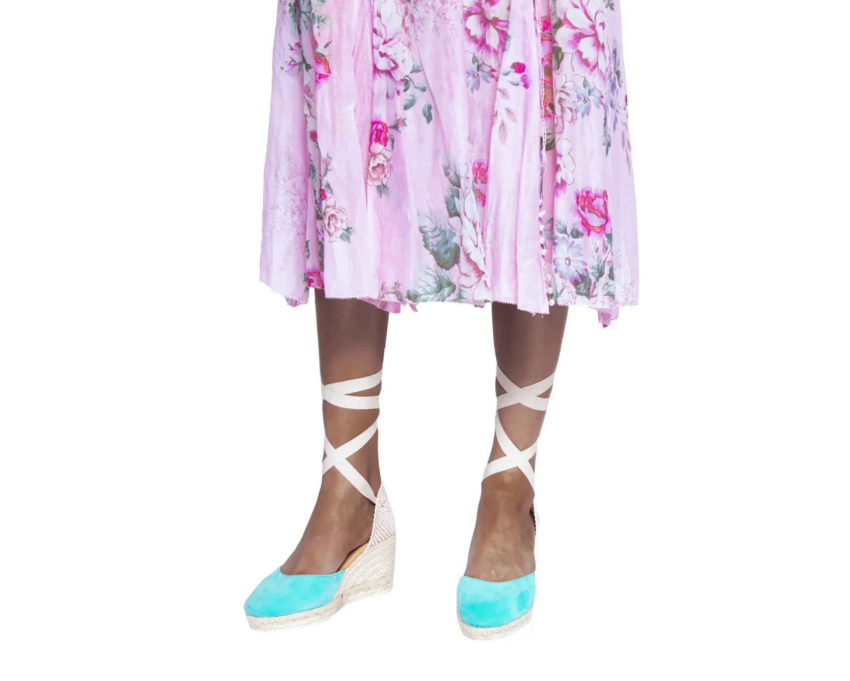 Wedge Sandals Aquamarine Low - Wi-Fi-enabled Hamptons Now or never -