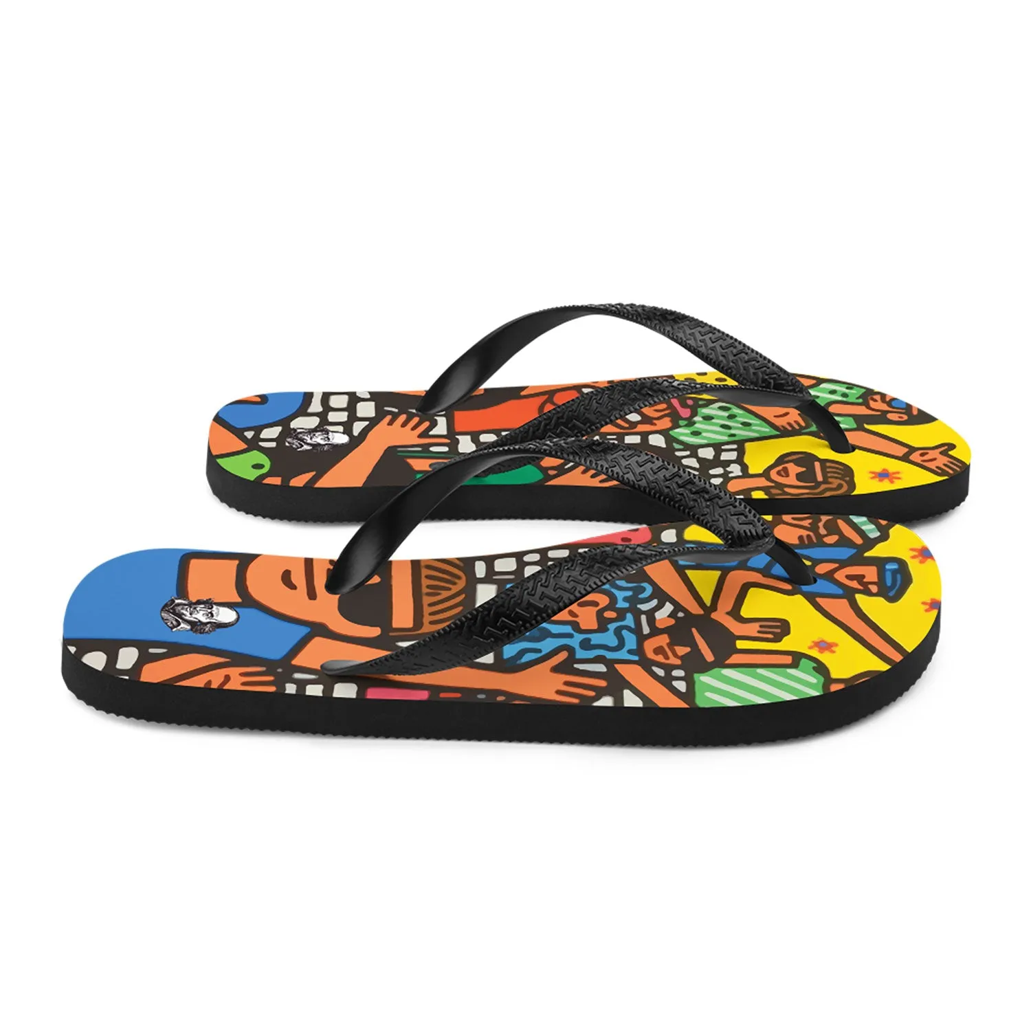 'What Fools These Mortals Be' Rubber Sole Flip-Flops
