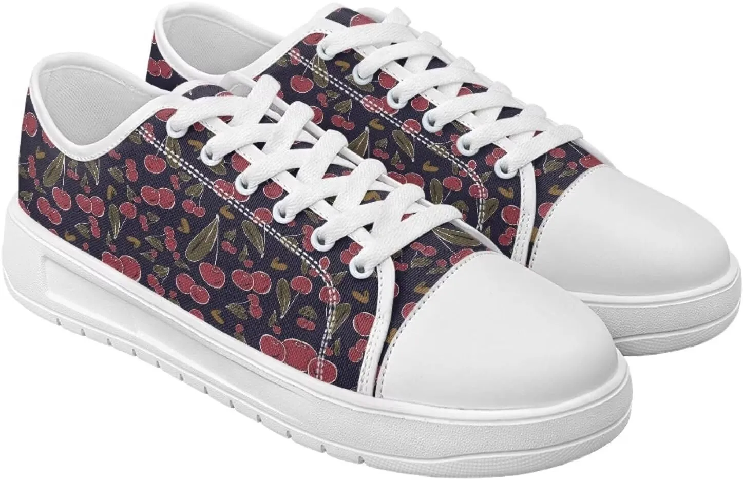 White Sneakers for Women Low Top Canvas Shoes Womens Walking Shoes Women's Fashion Sneaker Lace Up Casual Tennis Shoe