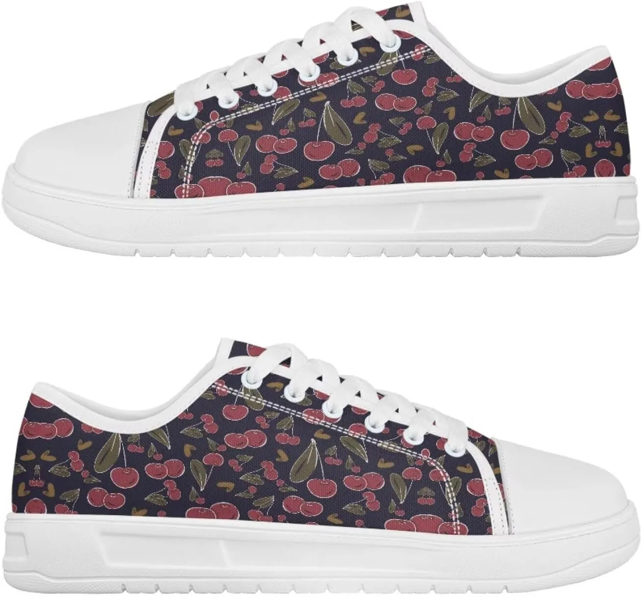 White Sneakers for Women Low Top Canvas Shoes Womens Walking Shoes Women's Fashion Sneaker Lace Up Casual Tennis Shoe