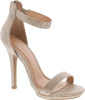 Wild Diva Womens Open Toe Ankle Strap High Stiletto Heel Platform Pump Sandal