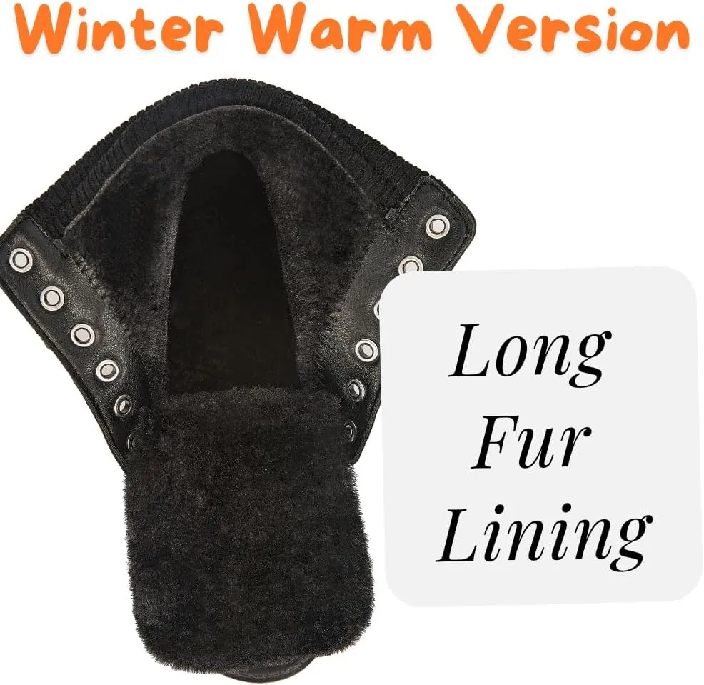 Women Winter Work Boots - Waterproof Hiking Outdoor Lightweight Construction Composite Comfortable Fur