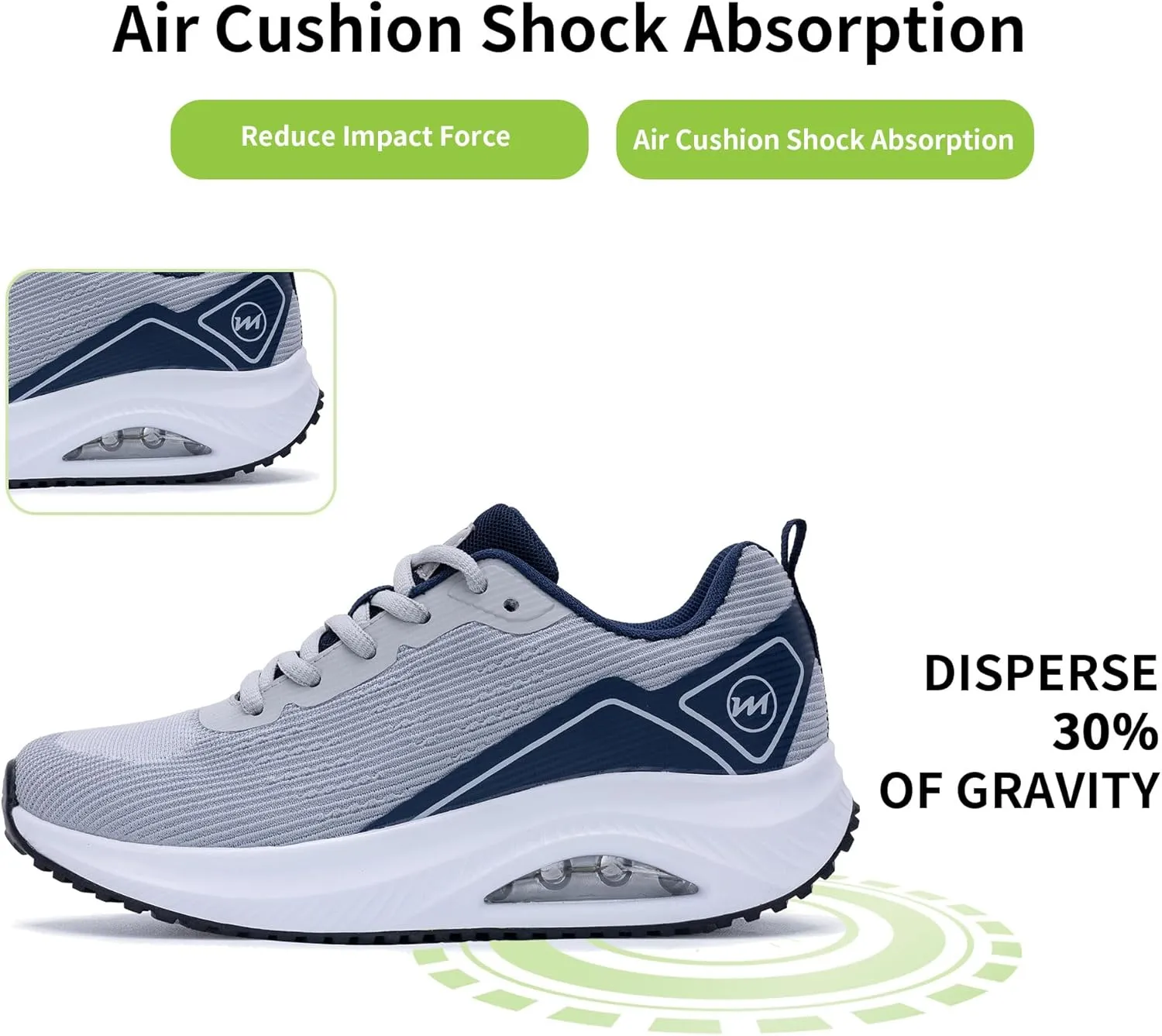 Womens Air Walking Shoes with Arch Support Tennis Orthotic Comfortable Sneakers for Plantar Fasciitis Pain Relief US 6-11