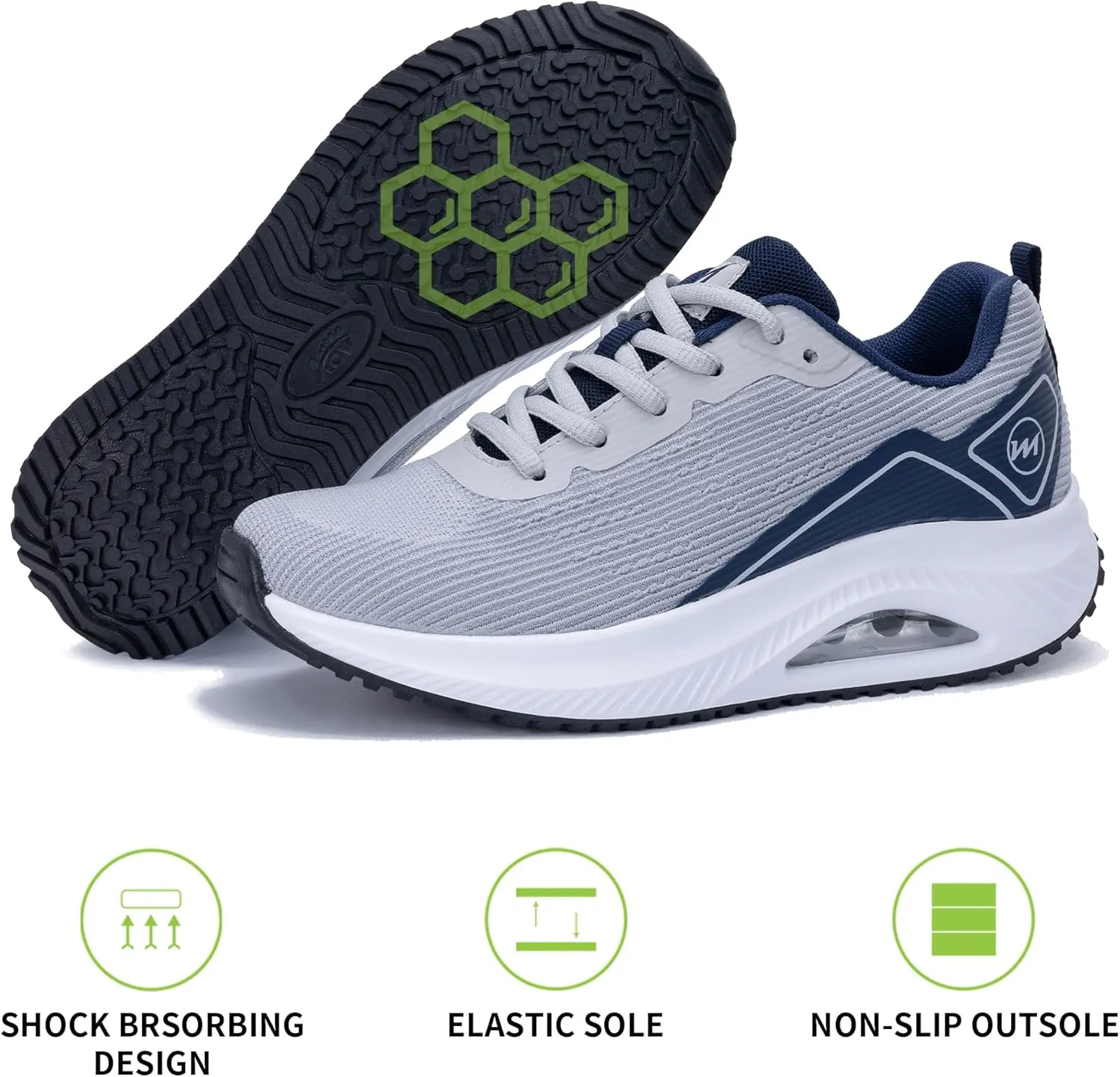 Womens Air Walking Shoes with Arch Support Tennis Orthotic Comfortable Sneakers for Plantar Fasciitis Pain Relief US 6-11