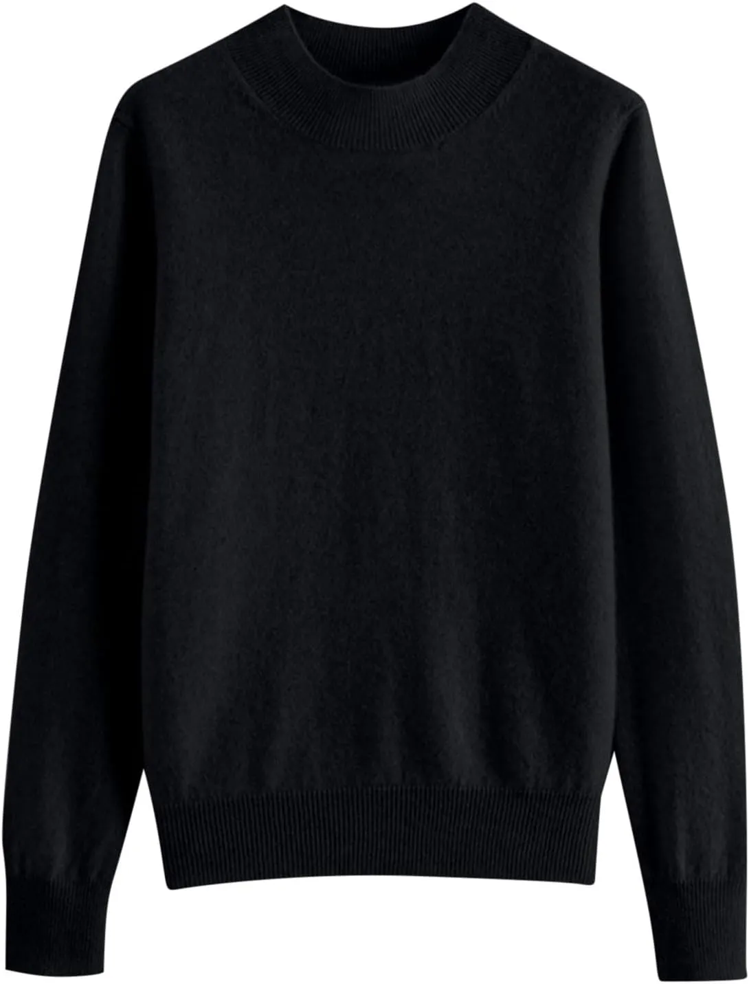 Womens Lightweight Sweaters Warm Cozy Soft Long Sleeve Mock Neck Knit Pullover Sweater Winter Basic Tee Tops