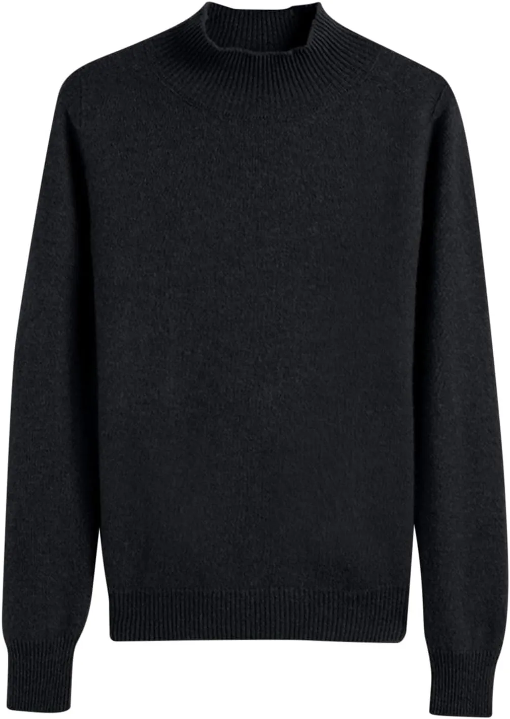 Womens Lightweight Sweaters Warm Cozy Soft Long Sleeve Mock Neck Knit Pullover Sweater Winter Basic Tee Tops