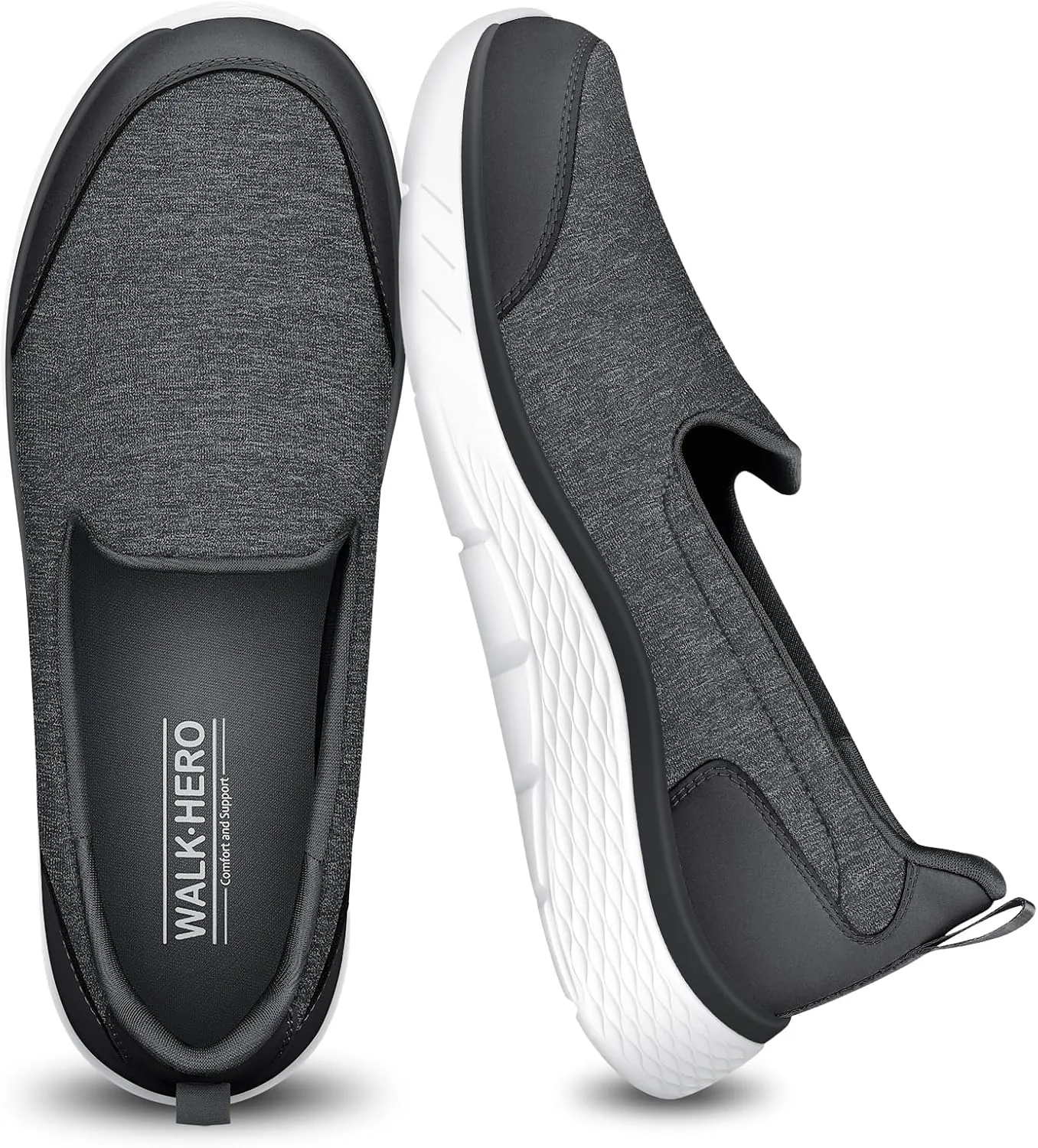 Womens Loafer for Plantar Fasciitis, Versatile Lightweight Womens Slip on Shoes with Arch Support, Orthopedic Cushioning Comfy Walking Shoes Women for Pain Relieve