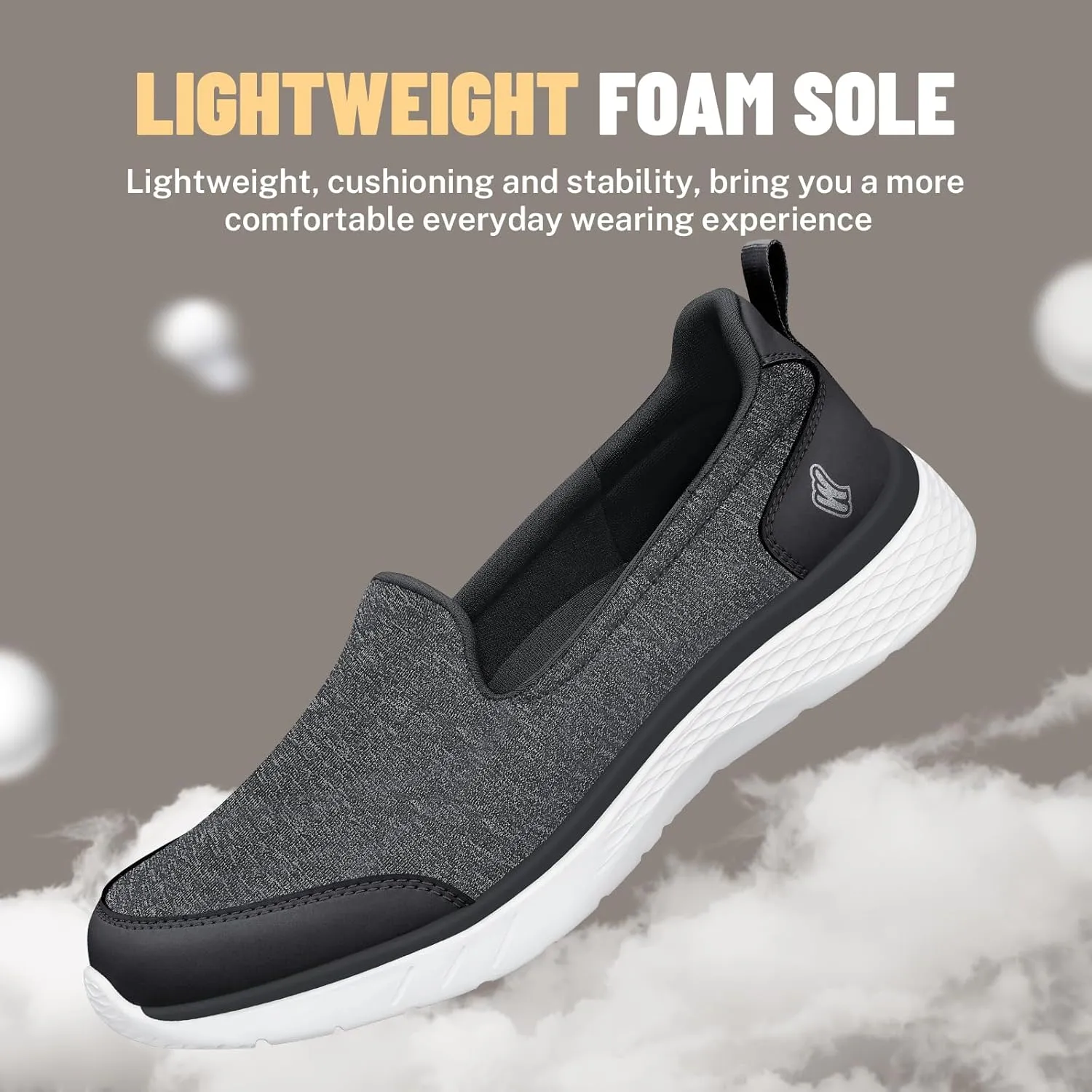 Womens Loafer for Plantar Fasciitis, Versatile Lightweight Womens Slip on Shoes with Arch Support, Orthopedic Cushioning Comfy Walking Shoes Women for Pain Relieve