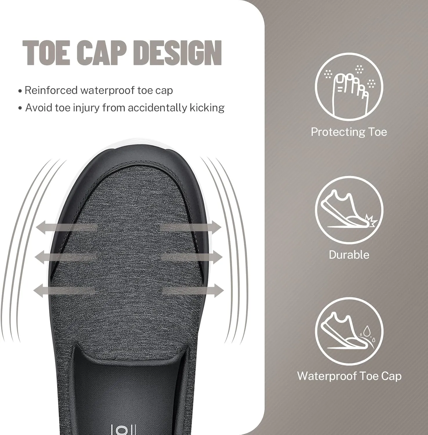 Womens Loafer for Plantar Fasciitis, Versatile Lightweight Womens Slip on Shoes with Arch Support, Orthopedic Cushioning Comfy Walking Shoes Women for Pain Relieve