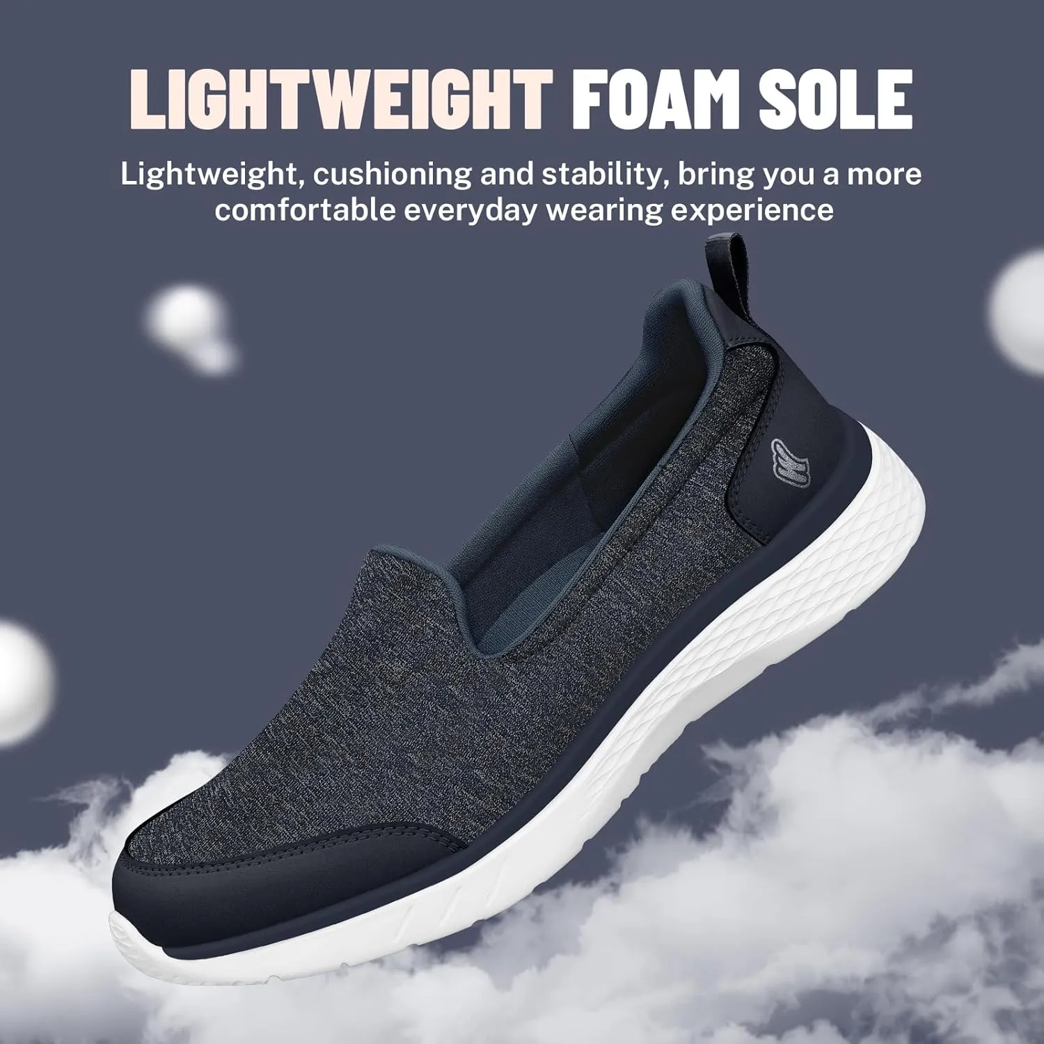Womens Loafer for Plantar Fasciitis, Versatile Lightweight Womens Slip on Shoes with Arch Support, Orthopedic Cushioning Comfy Walking Shoes Women for Pain Relieve