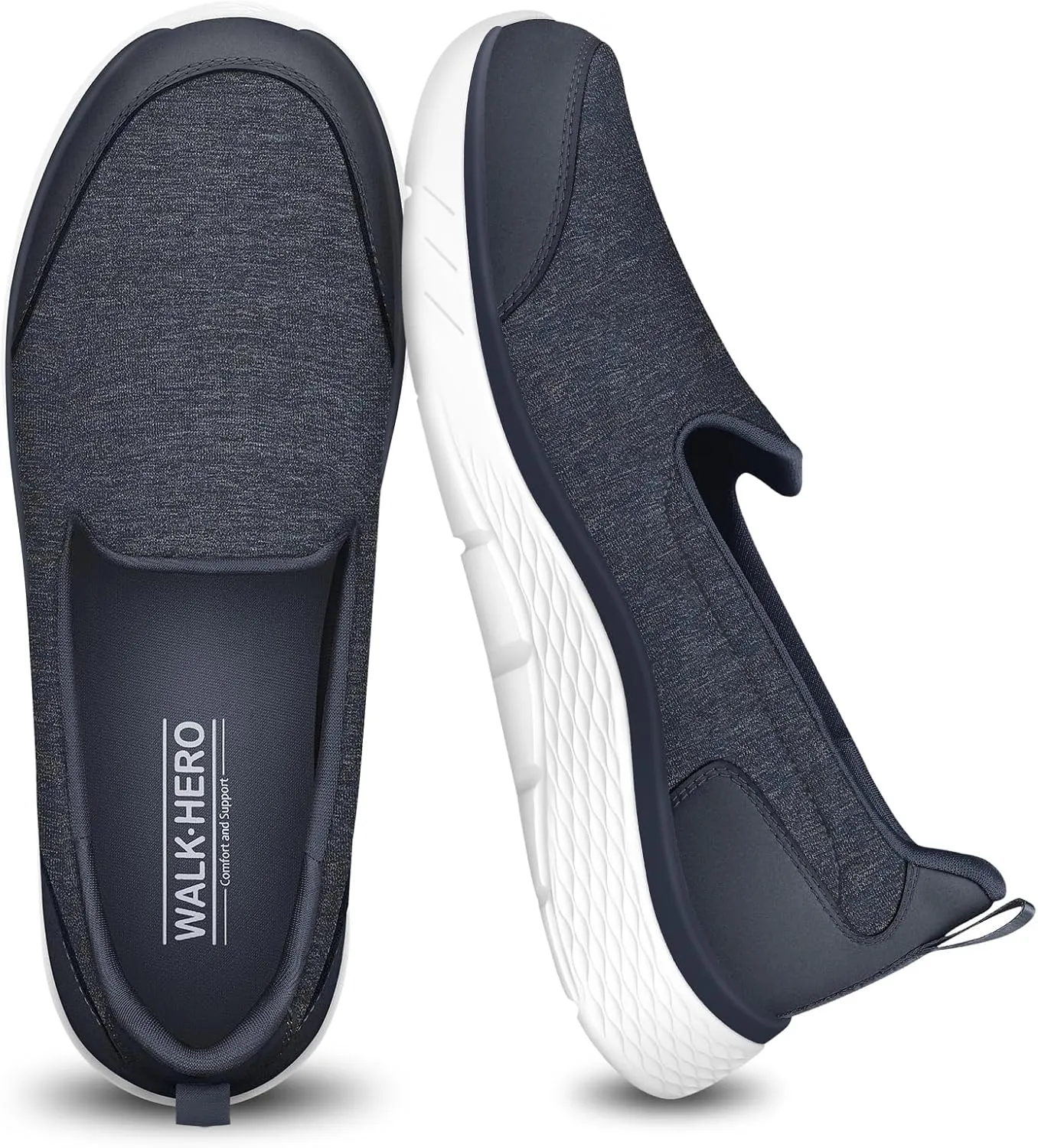 Womens Loafer for Plantar Fasciitis, Versatile Lightweight Womens Slip on Shoes with Arch Support, Orthopedic Cushioning Comfy Walking Shoes Women for Pain Relieve