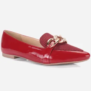 Women's "STILLA" Pointed Toe Decorated Flat Pumps