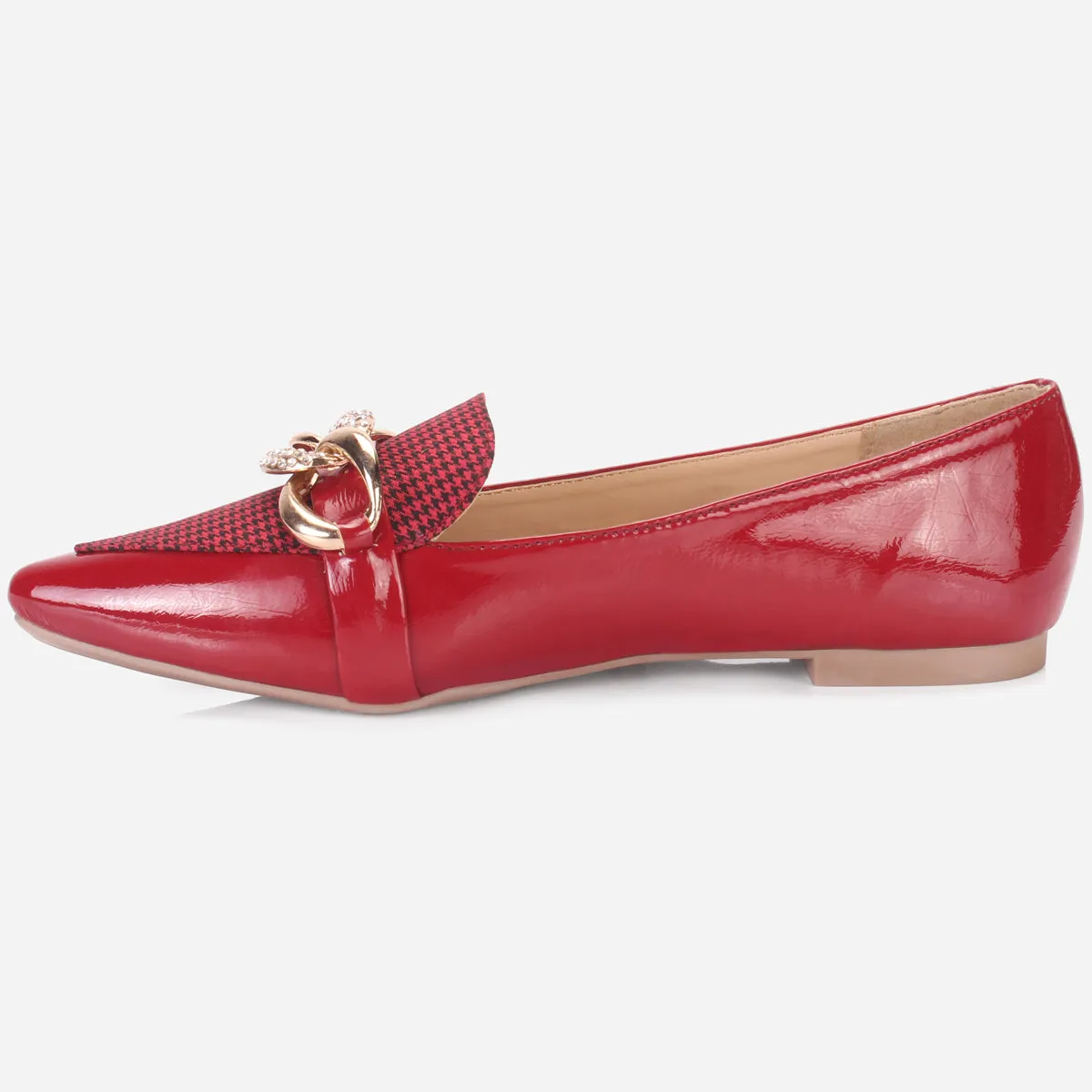 Women's "STILLA" Pointed Toe Decorated Flat Pumps