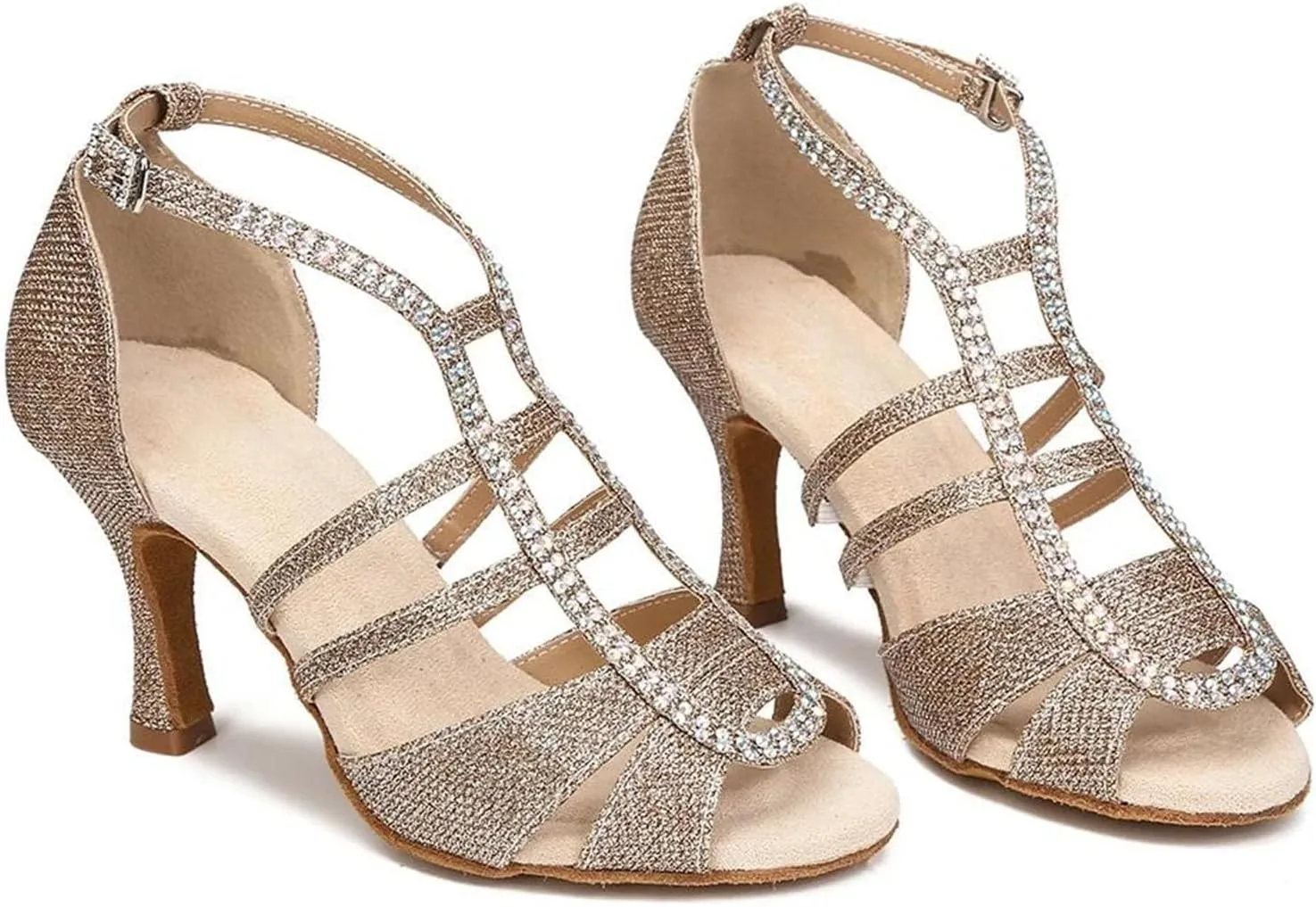 Women's Scarlet Satin Party Heels - Open-Toe Sandals with Ankle Cuffs for Bold Celebrations (6CM/2.36")