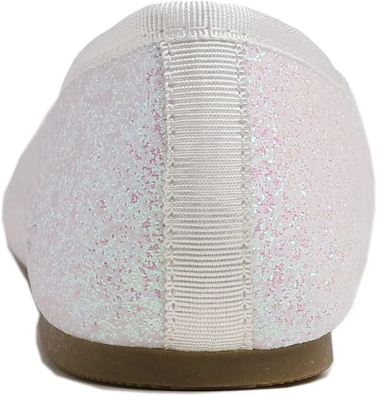 Women's Shiny Ballet Flats Sparkle Memory Foam Cushioned Colorful Glitter