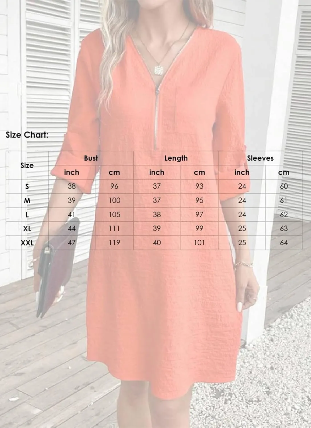 Womens Spring Summer Casual Adjustable 3/4 Sleeve V Neck Dress Beach Vacation Party Loose Mini Dress