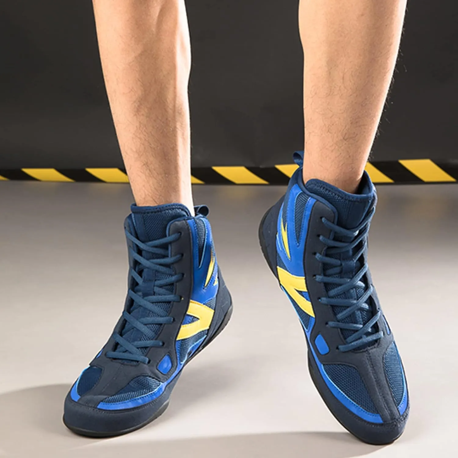 Wrestling Shoes for Women, Weightlifting Trainers Outdoor Mesh Fighting Shoes Female Kickboxing Sneakers