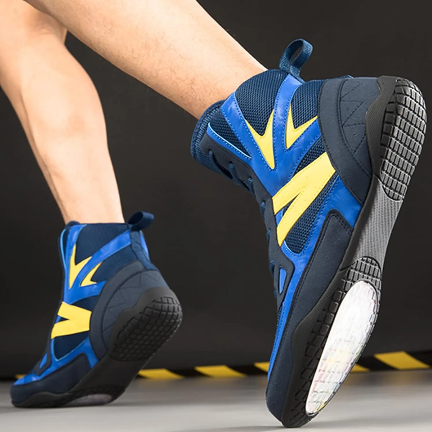 Wrestling Shoes for Women, Weightlifting Trainers Outdoor Mesh Fighting Shoes Female Kickboxing Sneakers