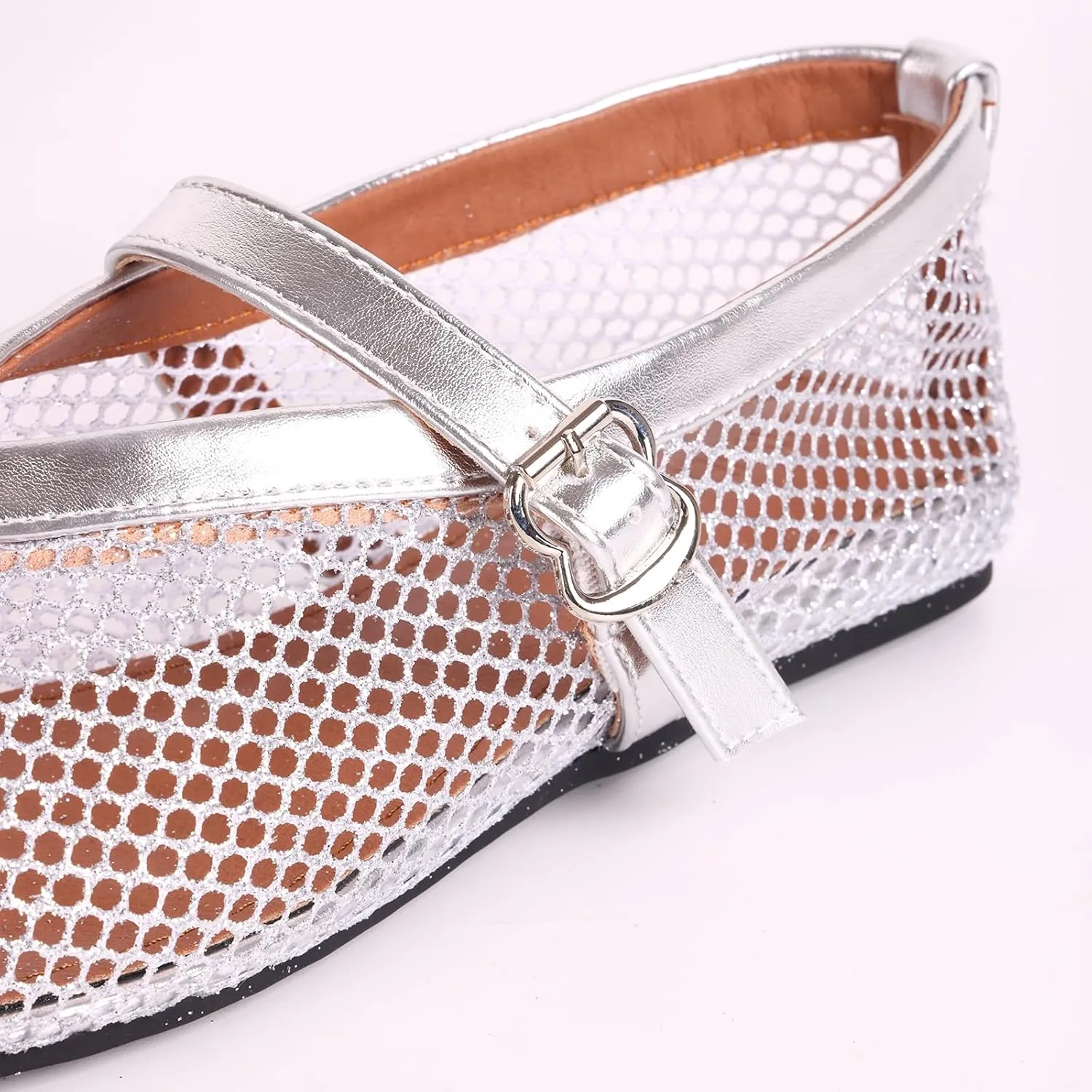 YXCFEWD Ballet Flats Shoes for Women Mary Jane Mesh Ballet Flats for Girls